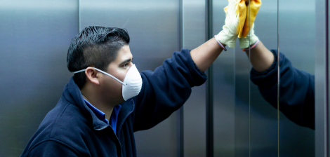 disinfecting and cleaning thumb
