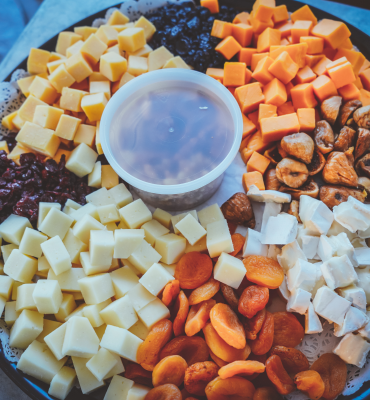 Cheese platter at McCoy Rockford's Houston Livestock Show and Rodeo event in 2022.