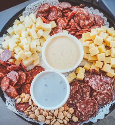 Cheese platter at McCoy Rockford's Houston Livestock Show and Rodeo event in 2022.