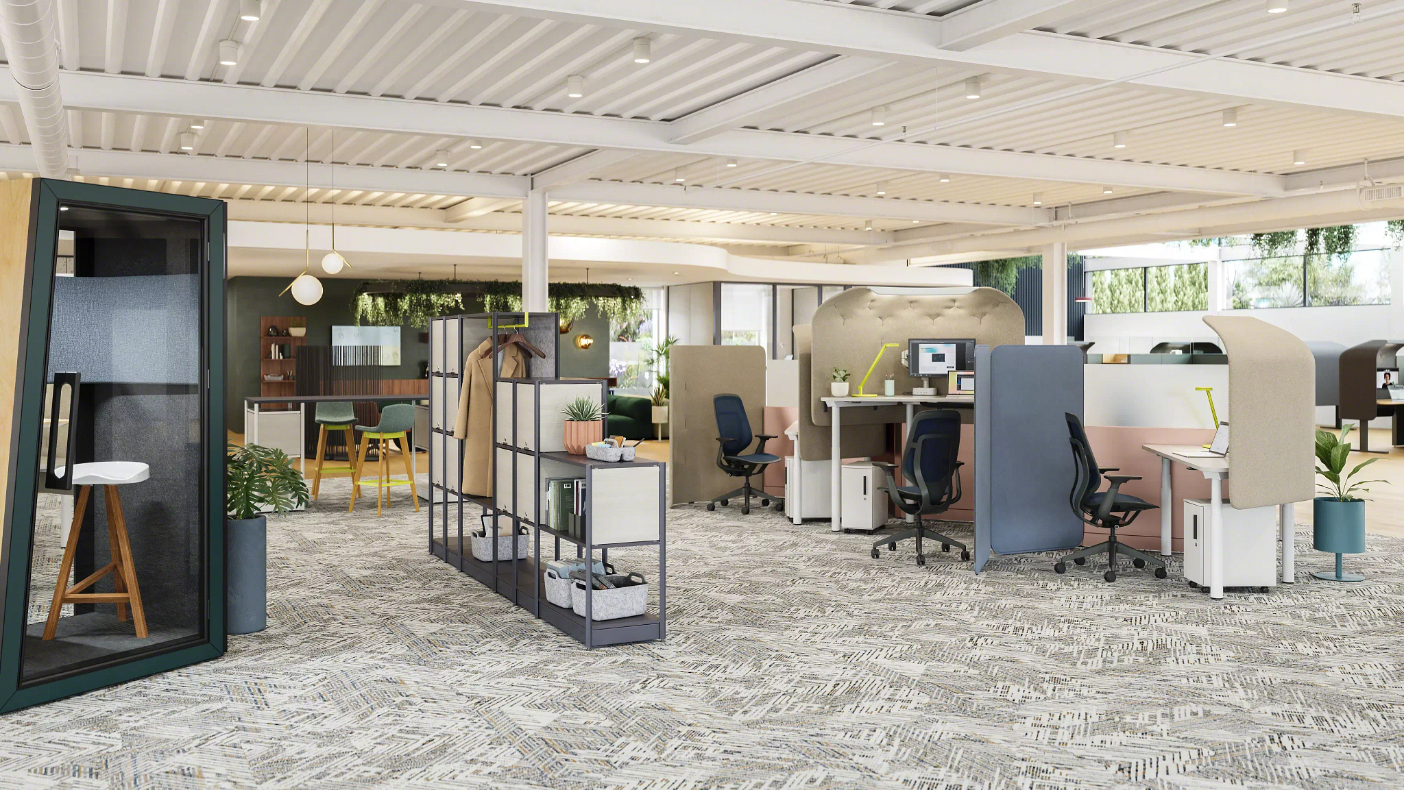 Bringing the Neighborhood into Hybrid Workspaces