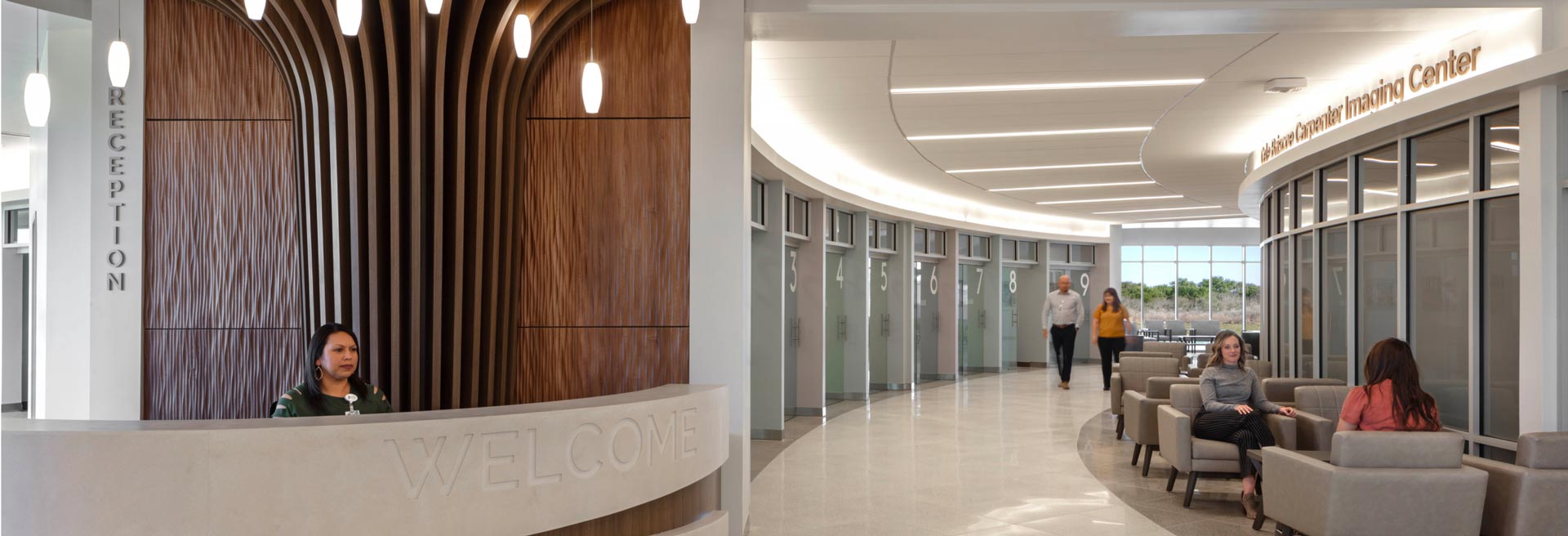 Uvalde Memorial Hospital reception area.