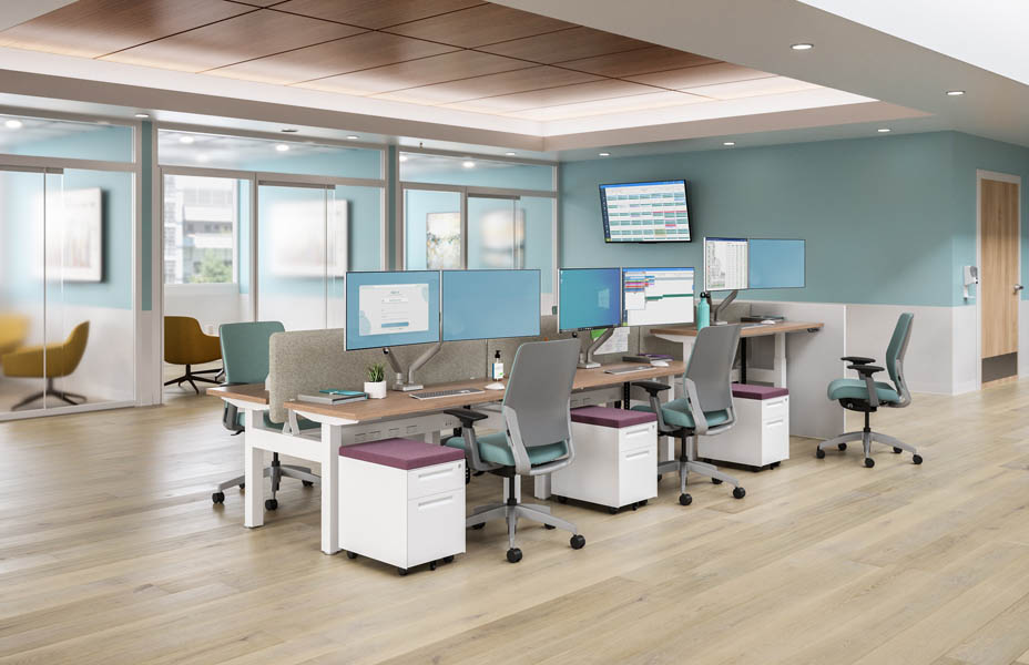 Sitonit workstations in a healthcare setting