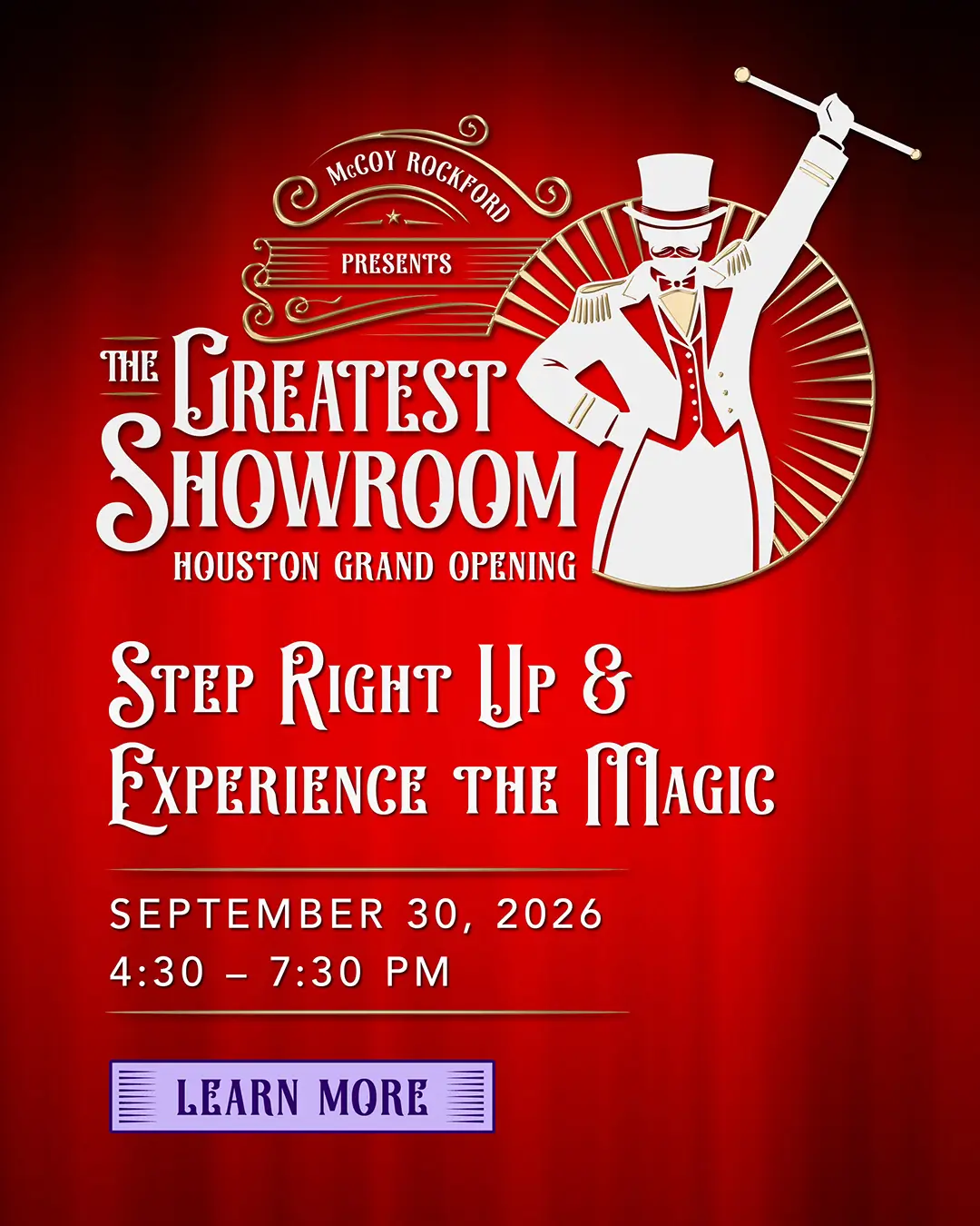 The Houston Grand Opening pop up